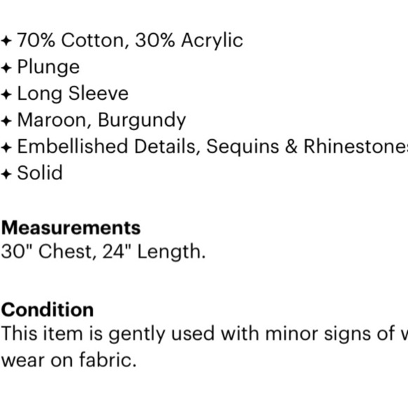 American rag boho v neck bohemian knit pullover top red sweater medium women’s - Picture 3 of 5